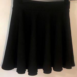 Black mini circle skirt
